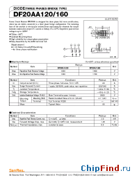 Datasheet DF20AA120 manufacturer SanRex